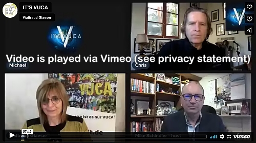 Michael Schindler, Chris Nolan, and Waltraud Glaeser on #VUCA